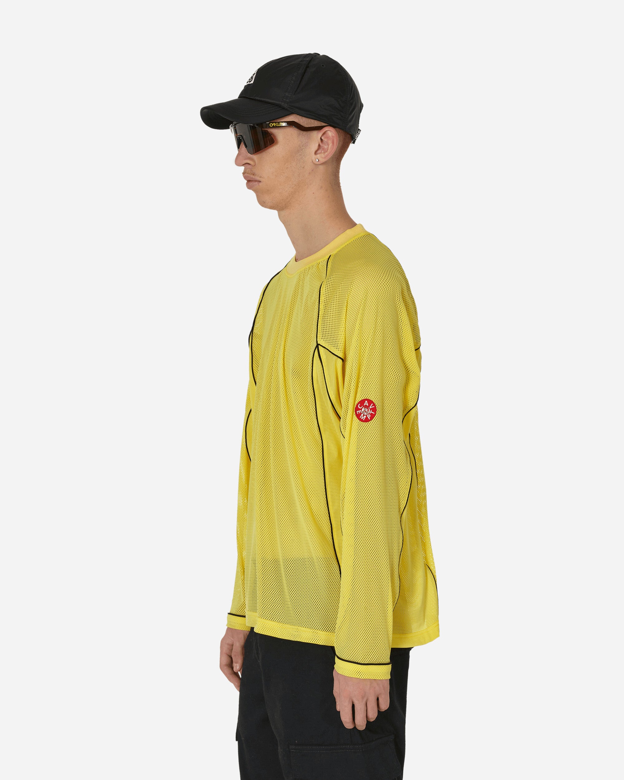 Cav Empt Mesh Raglan Colour Long Sleeve T Yellow Grey-Yellow T-Shirts Longsleeve CES24LT05 001