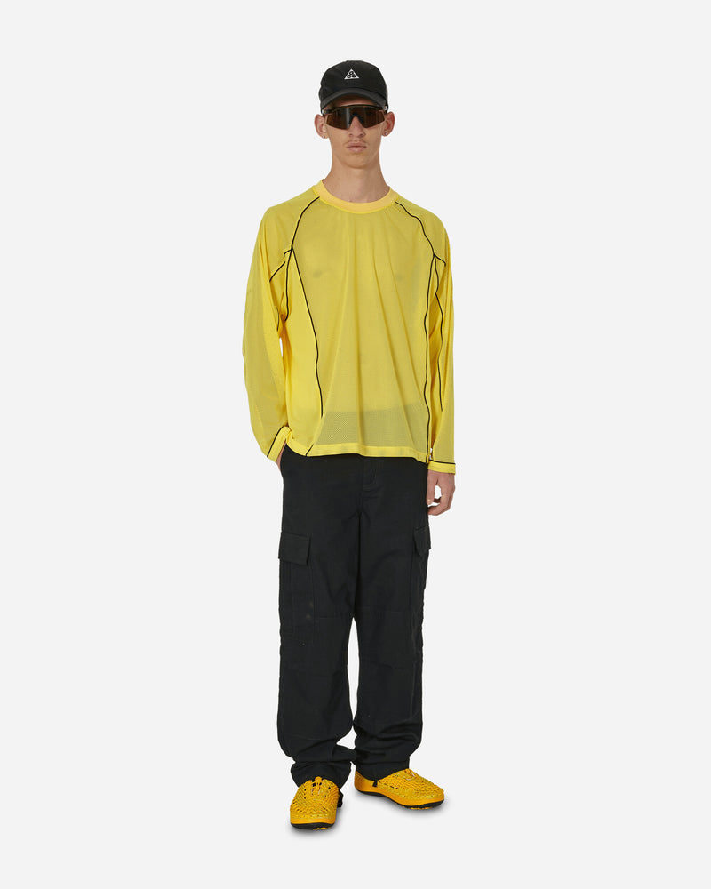 Cav Empt Mesh Raglan Colour Long Sleeve T Yellow Grey-Yellow T-Shirts Longsleeve CES24LT05 001