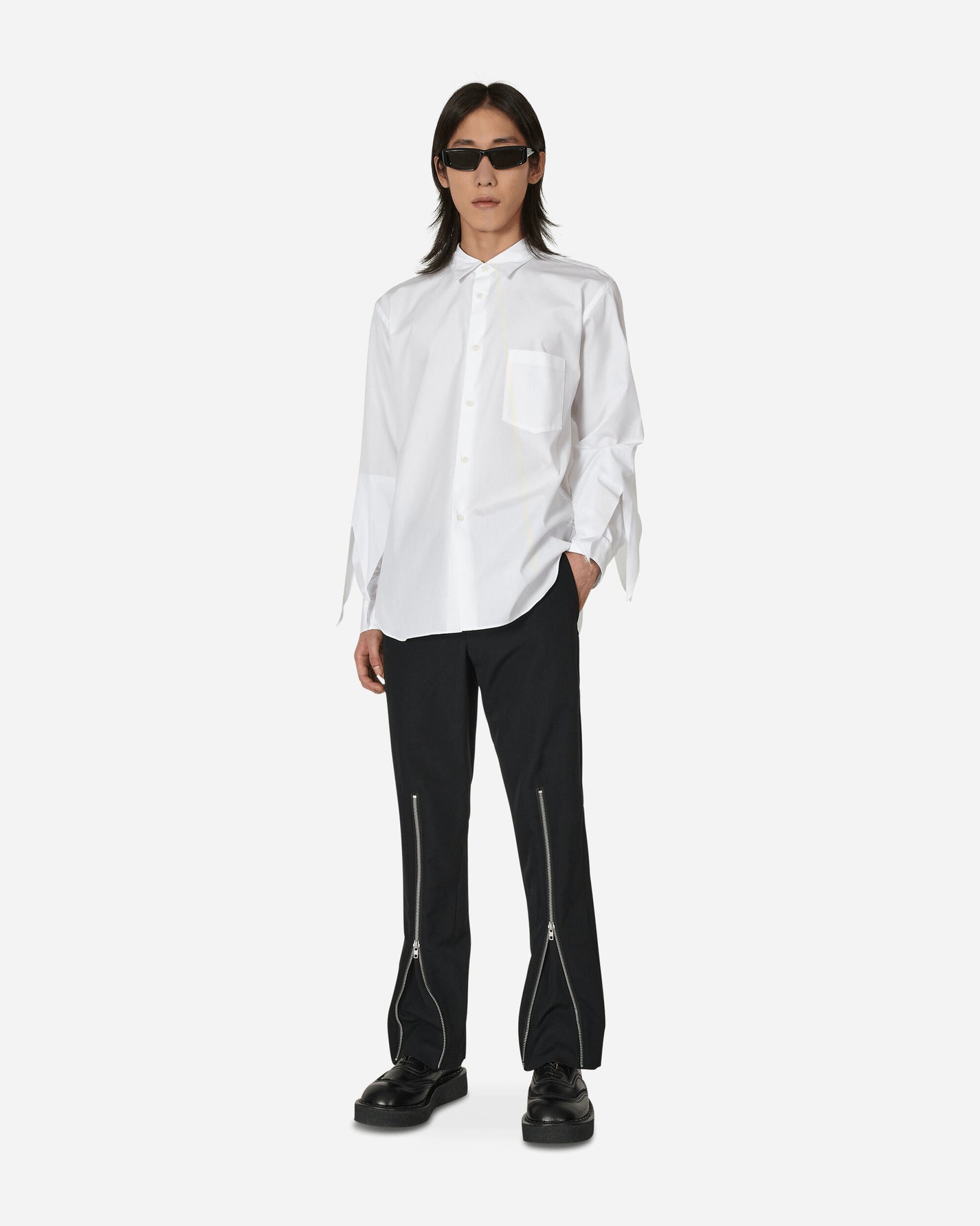 Comme Des Garçons Homme Plus Men'S Shirt White Shirts Longsleeve Shirt PK-B020-051 2