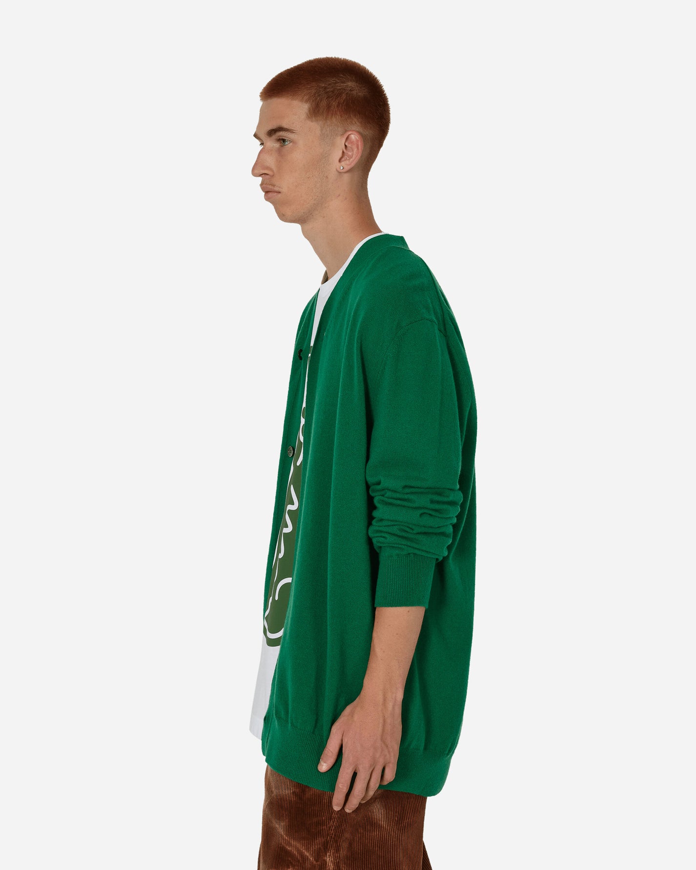 Comme Des Garçons Shirt Mens Cardigan Knit Green Knitwears Cardigans FL-N007-W23 2