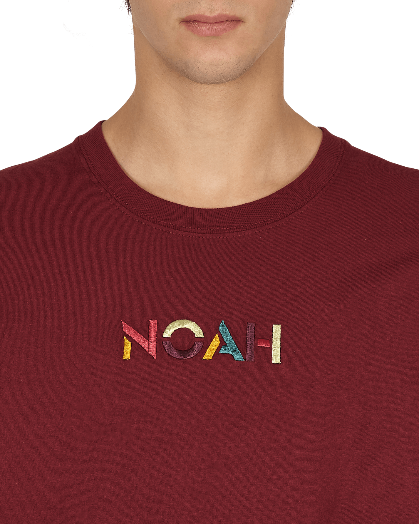 Noah Sign Tee Athletic Maroon T-Shirts Shortsleeve T010FW21 AMN