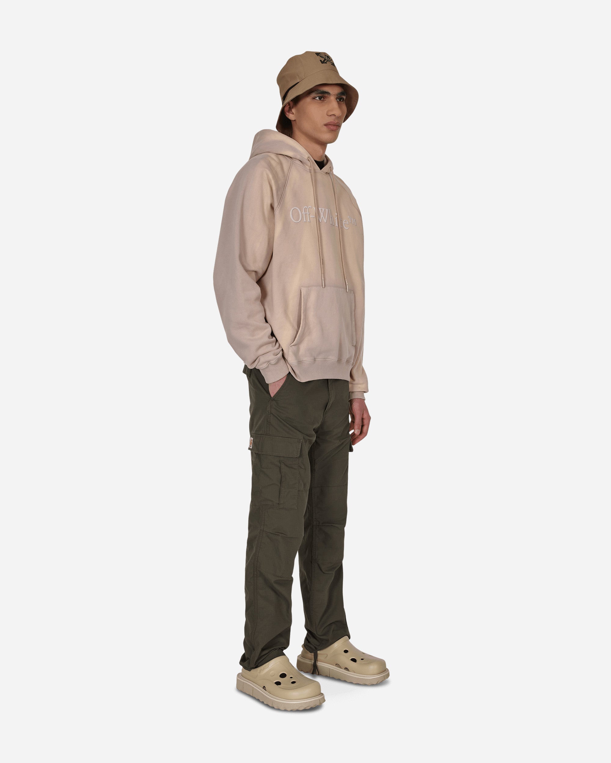 Off-White Laundry Raglan Skate Hoodie Camel Camel Sweatshirts Hoodies OMBB096S22FLE001 6262