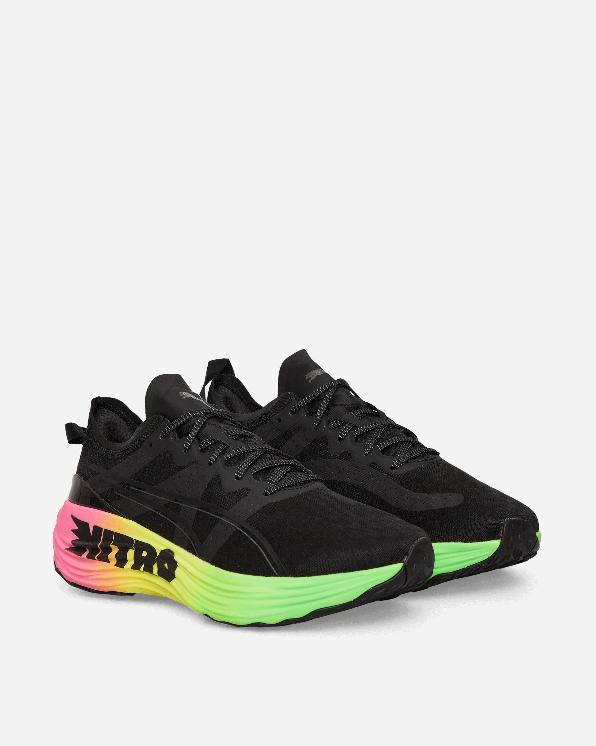 Puma Foreverrun Nitro Fut Black/Green Sneakers Low 380005-01