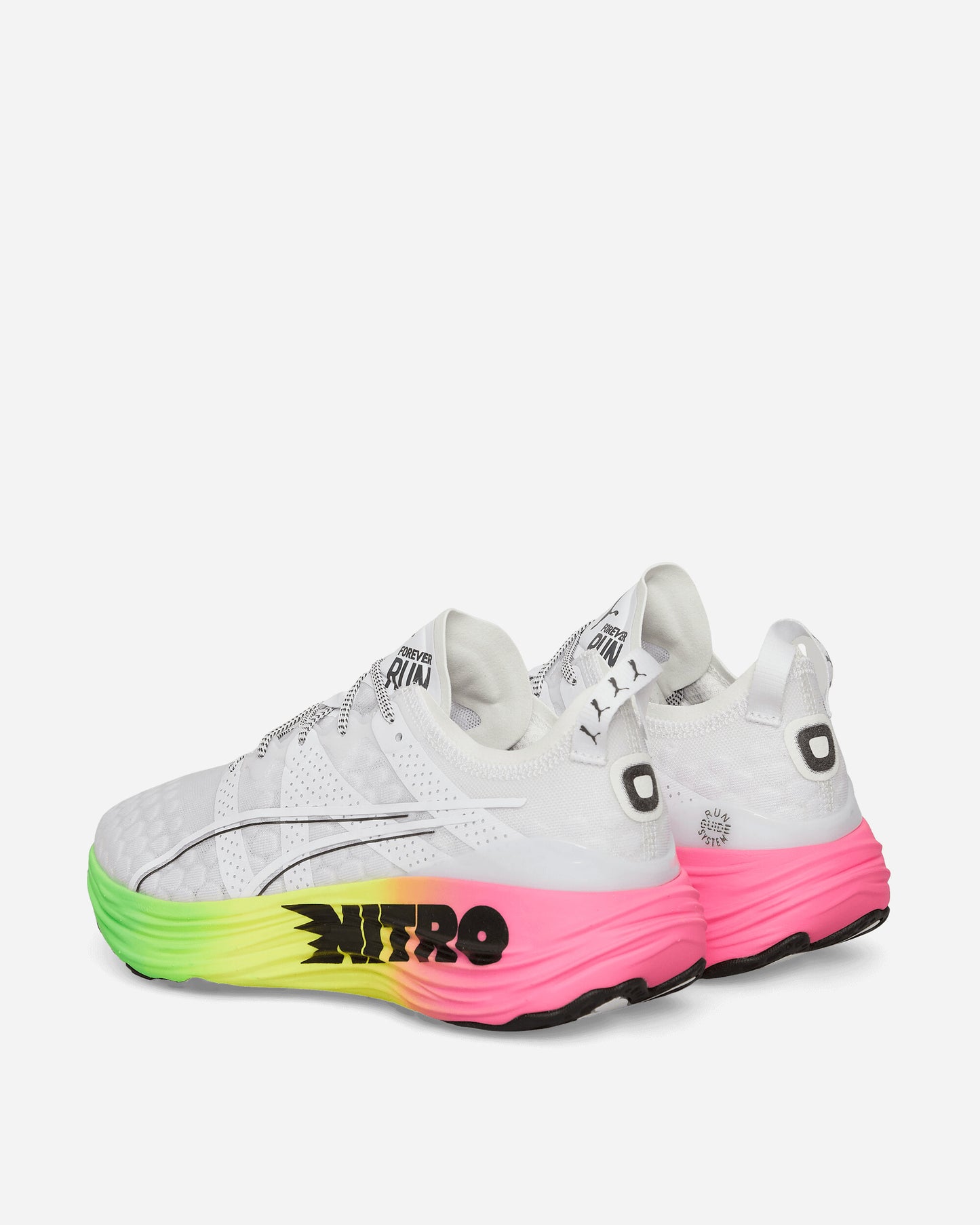 Puma Foreverrun Nitro Fut White/Green Sneakers Low 380005-02