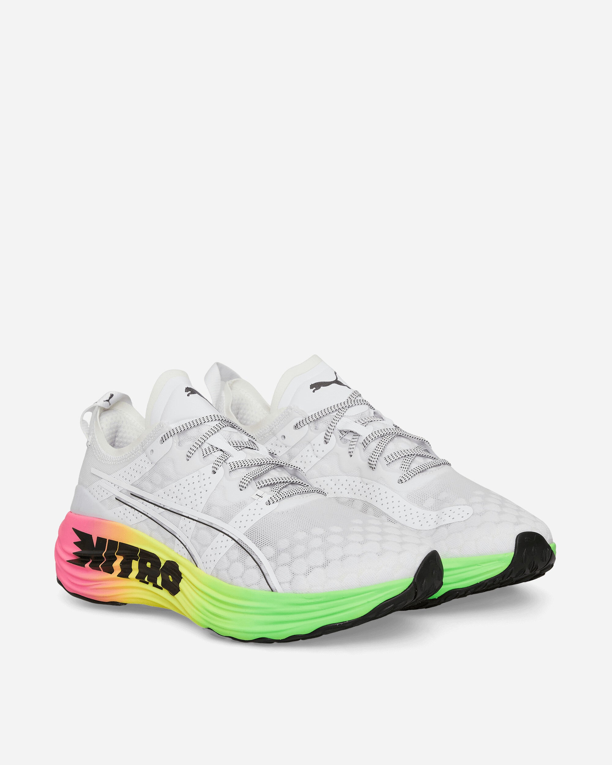 Puma Foreverrun Nitro Fut White/Green Sneakers Low 380005-02