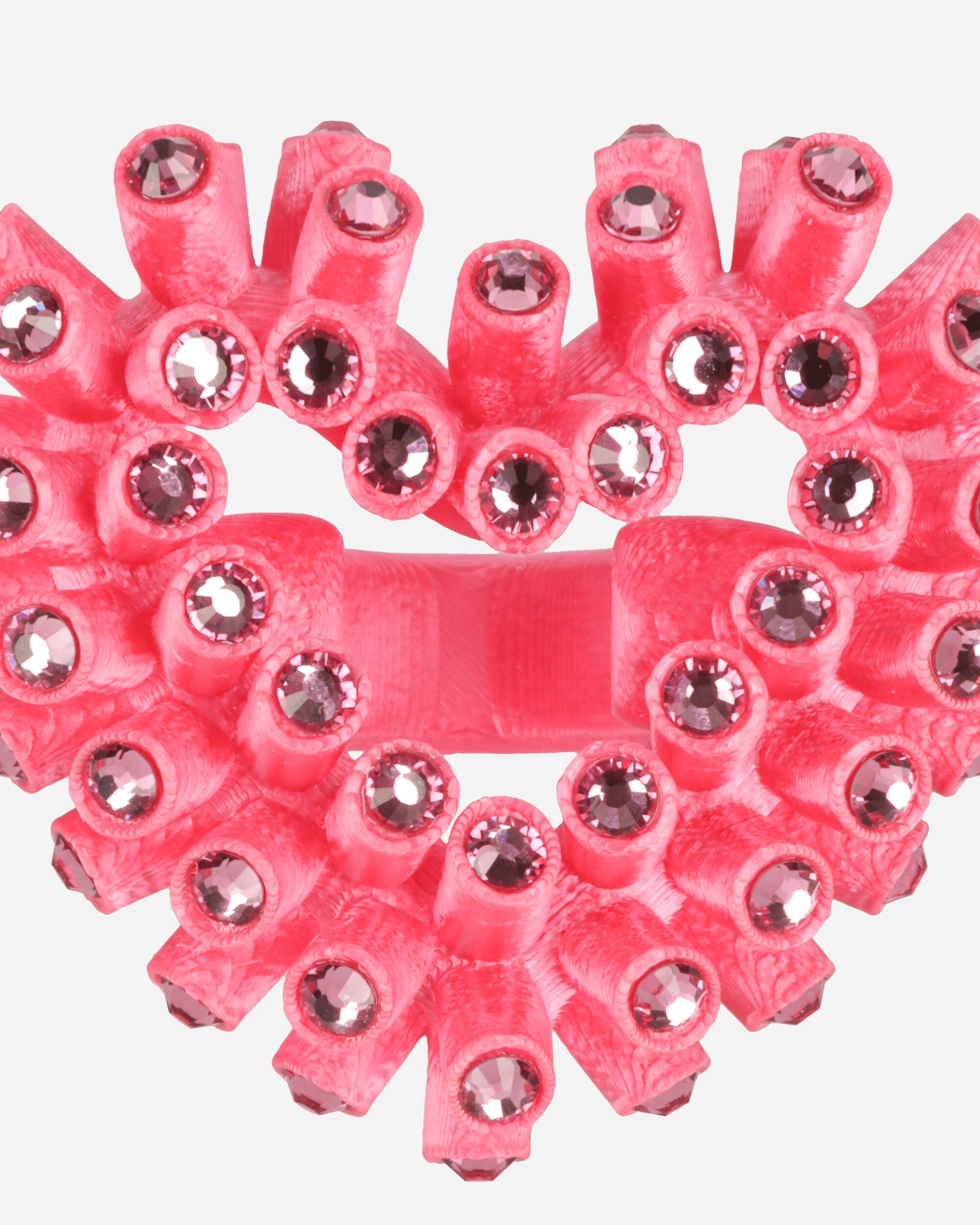 Roussey Wmns Crush Ring Shocking Pink Jewellery Rings 21R07 2