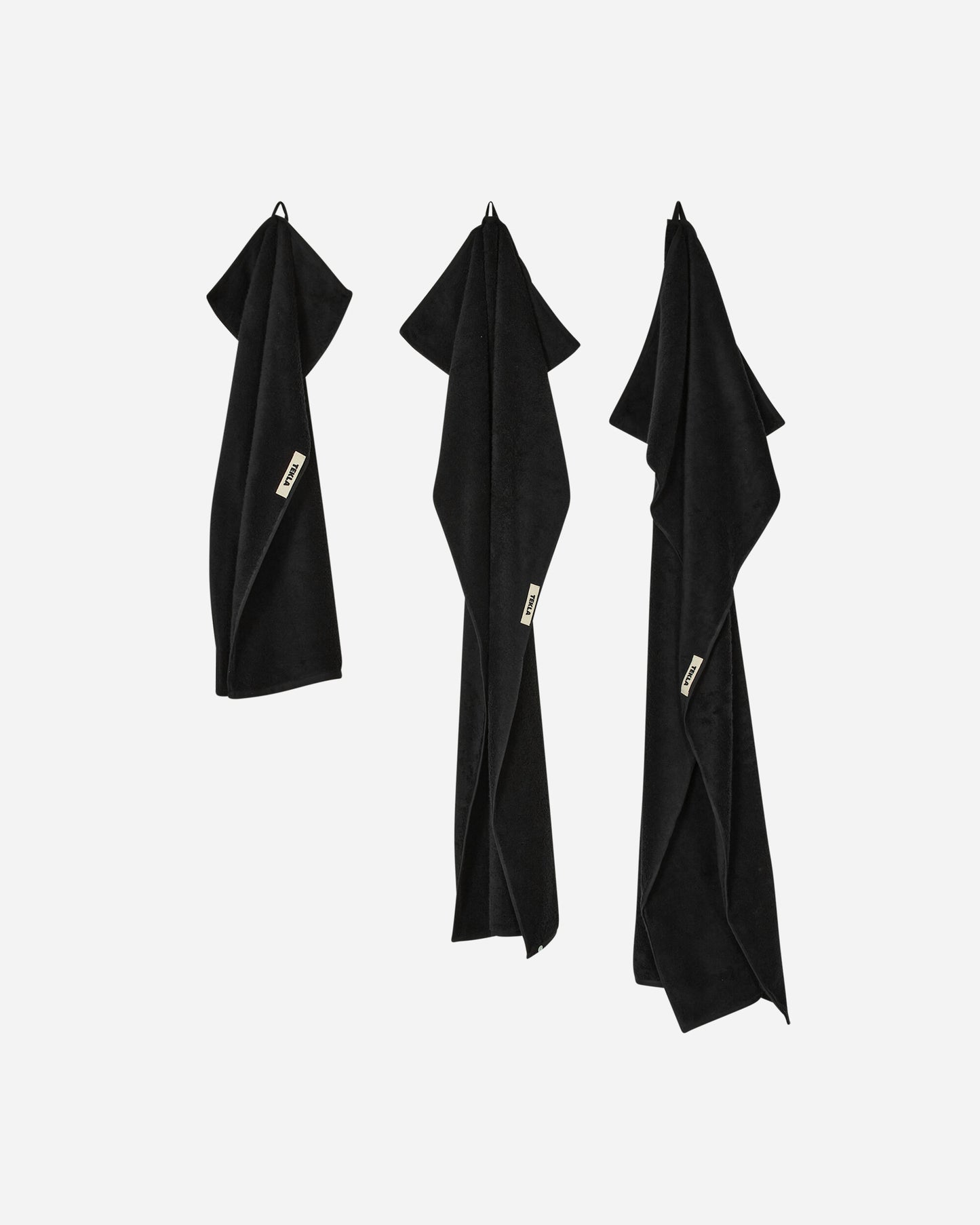 Tekla Bath Towel Black Textile Bath Towels TT-BL-70x140 BLST