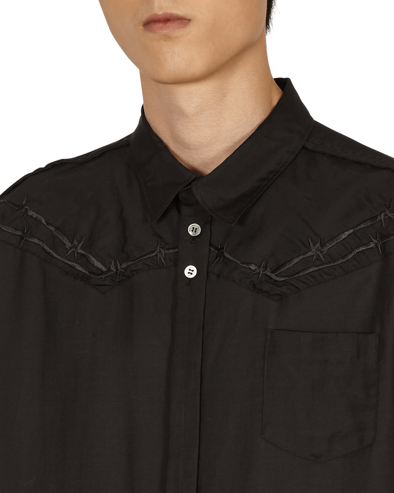 Undercover Shirt Black Shirts Longsleeve UC1A4404 BLACK